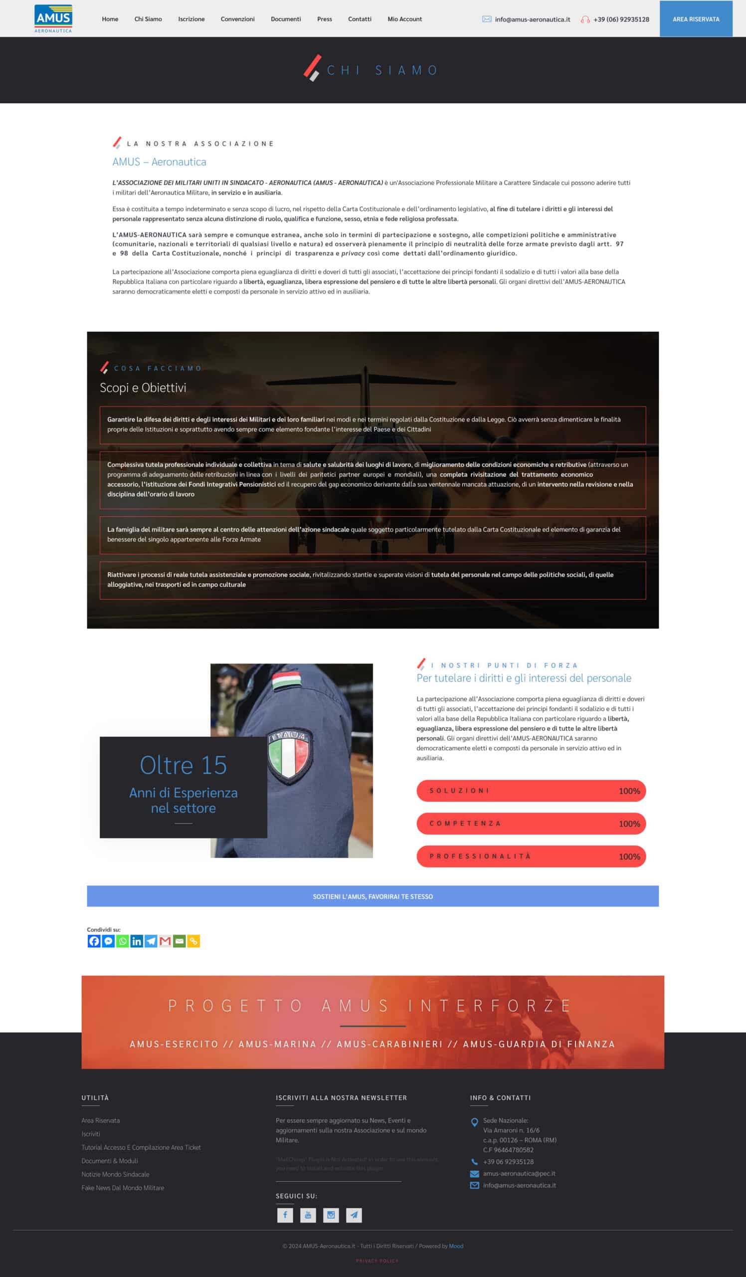 Amus aeronautica sito pagina Chi Siamo